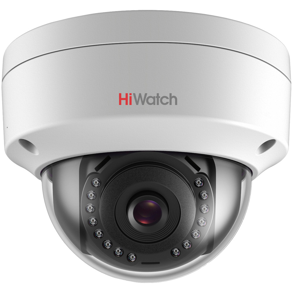 HiWatch DS - I202 (4 mm) - 2Мп уличная купольная мини IP - камера с ИК - подсветкой до 30м