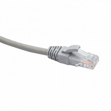 DATAREX RJ45-RJ45 U/UTP Cat.5e PVC нг(А)-LS (DR-180017) Патч-корд (коммутационный шнур)  7м, серый