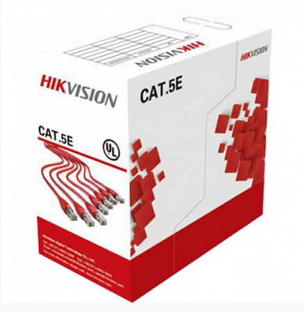 Hikvision DS-1LN5E-S UTP для внутренней прокладки 8жил/4пары 24 AWG CAT5e (305м/бухта)