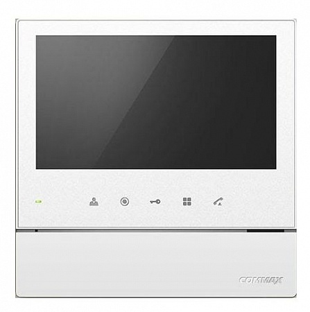 Commax CDV-70H2/VIZIT (Белый) Монитор цветного видеодомофона, дополнительно вызов аудио/видео (при наличии камеры) от координатного подъездного домофона +3-х вызывных блоков и 1-й камера наблюдения